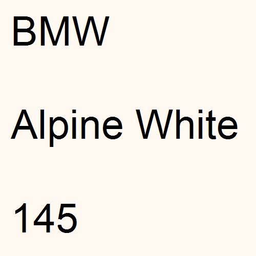 BMW, Alpine White, 145.